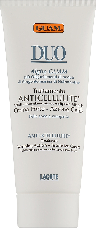 Антицеллюлитный крем с разогревающим эффектом - Guam Duo Anti-Cellulite Treatment
