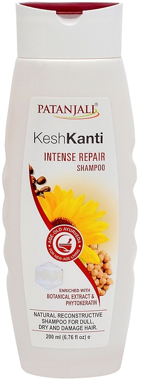 Шампунь для волосся "Інтенсивне відновлення" - Patanjali Kesh Kanti Intense Repair Shampoo — фото N1