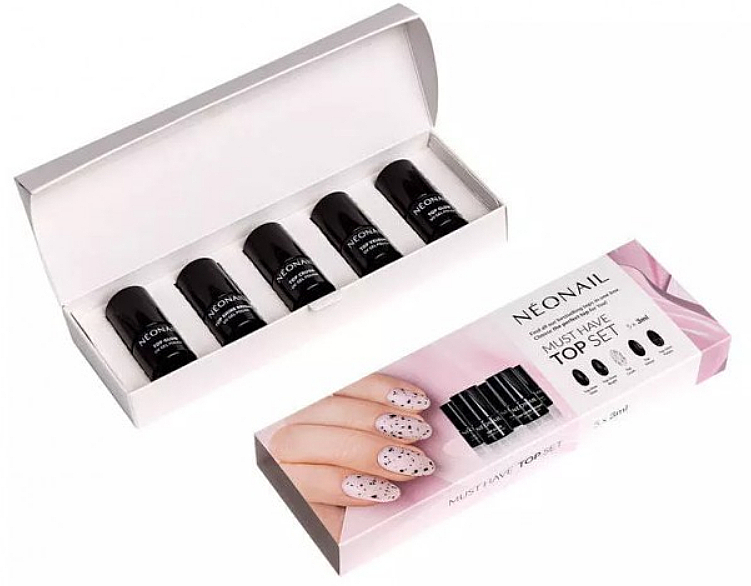 NeoNail Professional Zestaw Must Have Top Set (nail/top/5*3ml) - NeoNail Professional Zestaw Must Have Top Set (nail/top/5*3ml) — фото N3