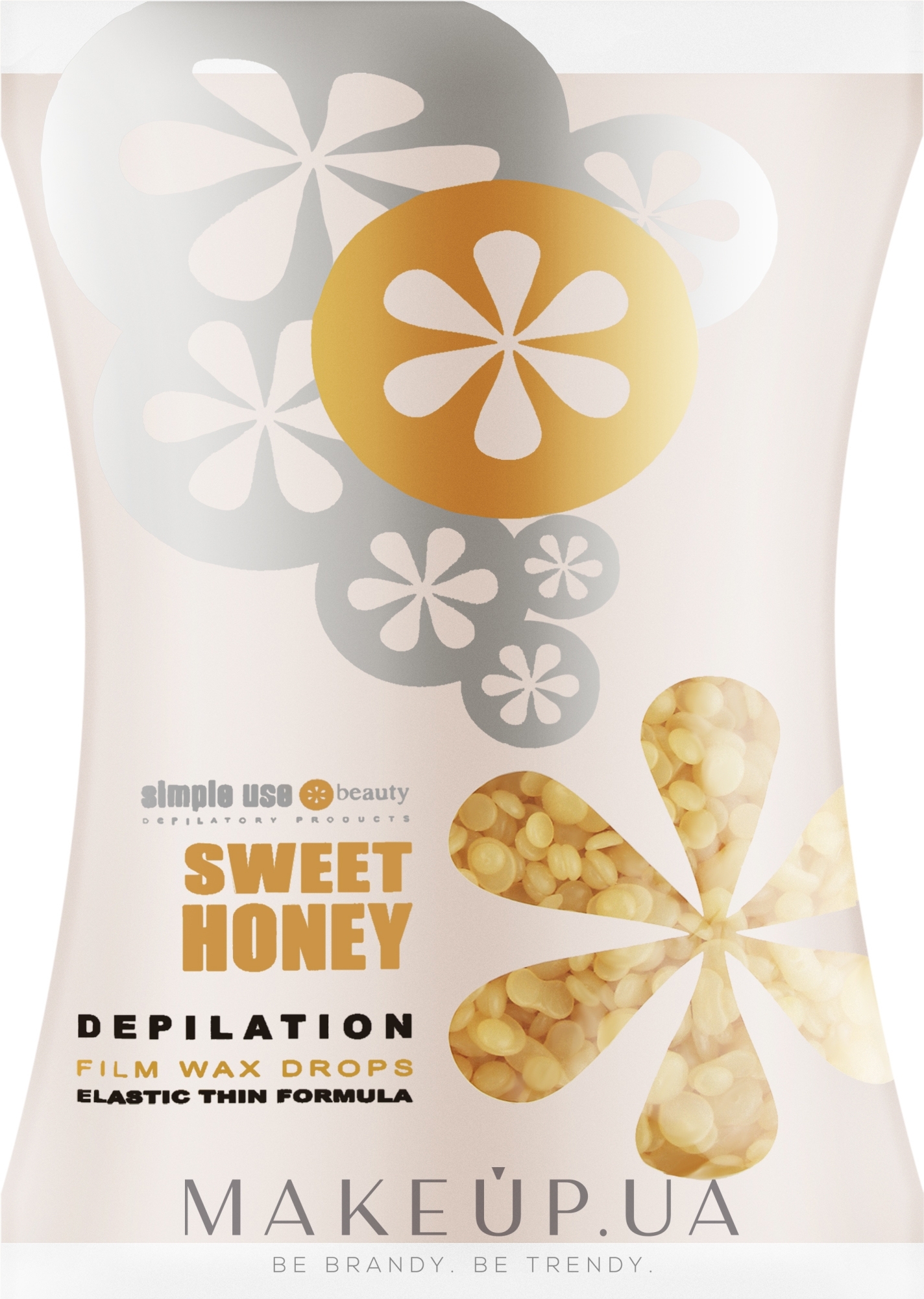 Воск для депиляции пленочный в гранулах "Сладкий мед" - Simple Use Beauty Depilation Film Wax Drops Sweet Honey — фото 800g