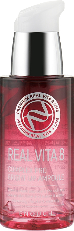 Сыворотка для лица с комплексом витаминов - Enough Real Vita 8 Complex Pro Bright Up Ampoule — фото N2