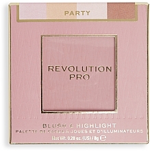 Румяна и хайлайтер для лица - Revolution Pro Iconic Blush & Highlight Party — фото N3