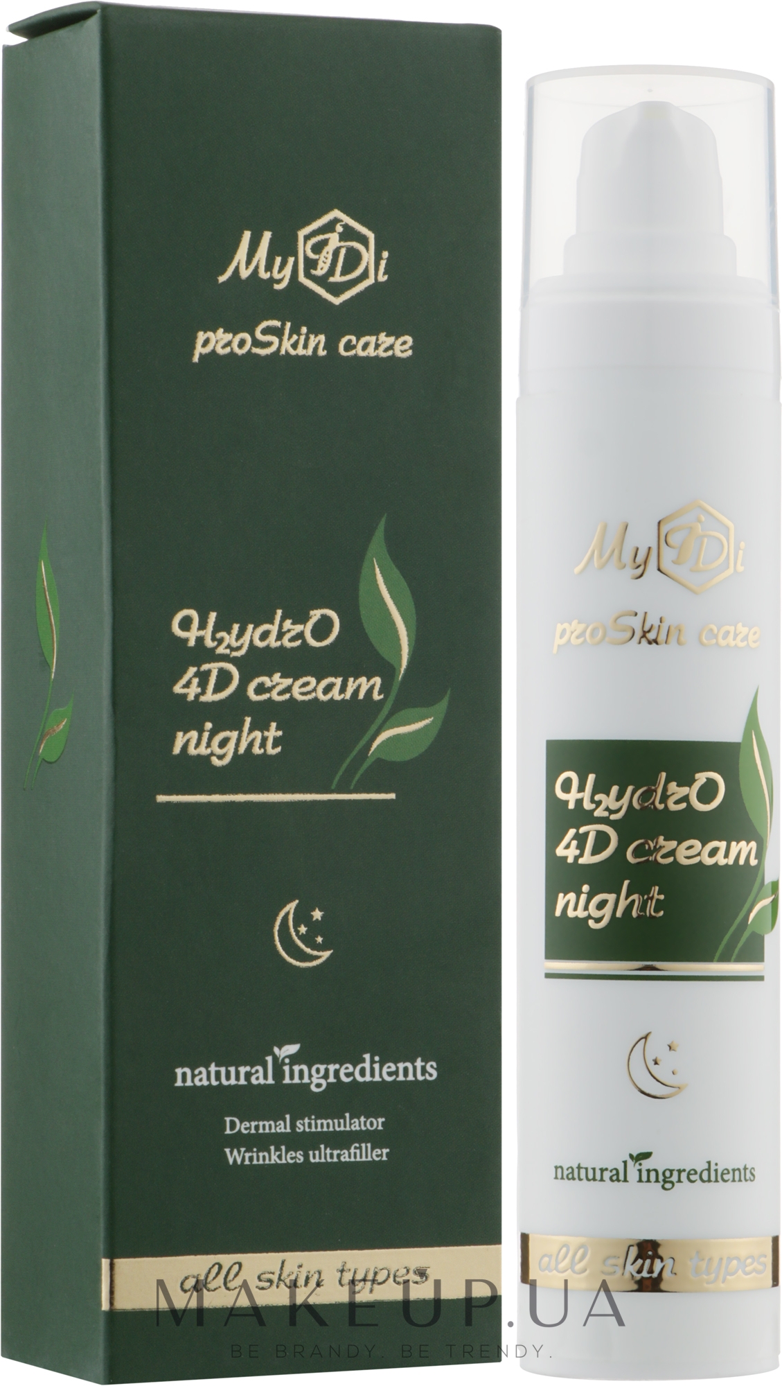 Увлажняющий 4D ночной крем для лица - MyIDi H2ydrO 4D Cream Night  — фото 50ml