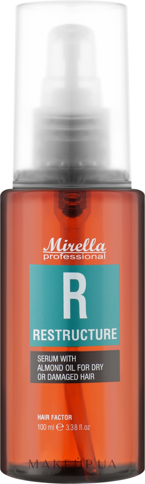 Сыворотка с миндальным маслом для сухих и поврежденных волос - Mirella Professional R Resrtructure Serum With Almond Oil — фото 100ml