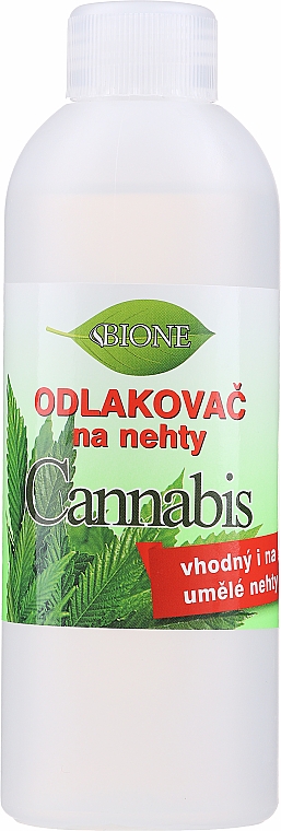 Рідина для зняття лаку - Bione Cosmetics Cannabis Nail Polish Remover — фото N1