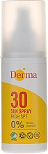 Духи, Парфюмерия, косметика Солнцезащитный спрей для тела - Derma Sun Spray Hight SPF 30