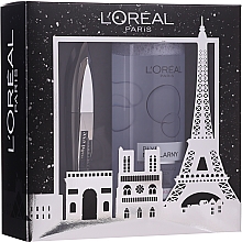 Парфумерія, косметика Набір - L'oreal Paris Make-up Set (mascara/8.9ml + mic/water/400ml)