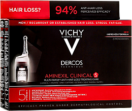 Парфумерія, косметика УЦІНКА! Засіб проти випадання волосся й комплексної дії для чоловіків - Vichy Dercos Aminexil Clinical 5 *