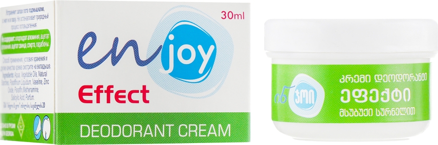 Эко-крем-дезодорант - Enjoy & Joy Light Scent Deodorant Cream