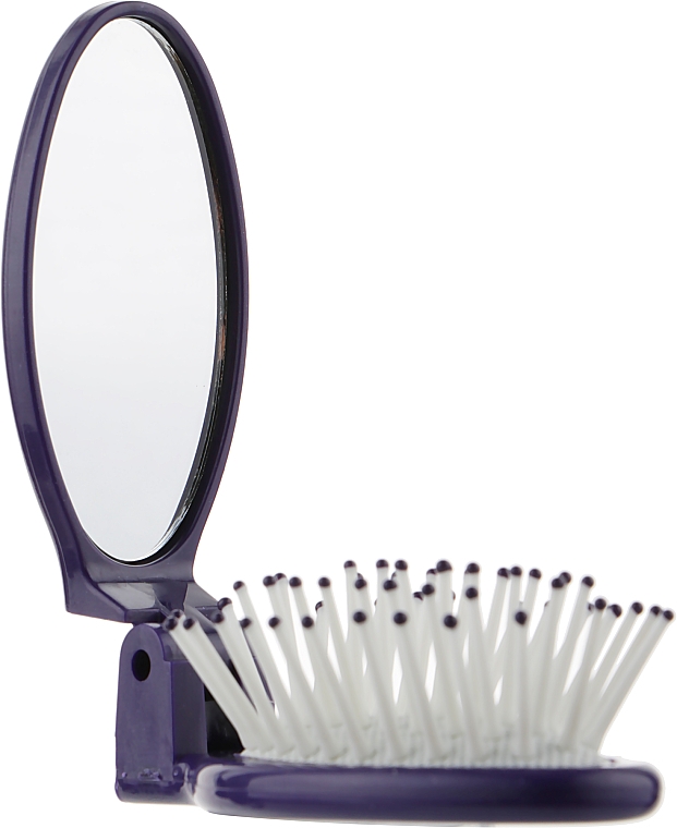 Набор раскладных расчесок с зеркальцем 02789, 24 штуки - Eurostil Mini Brush With Mirror  — фото N3