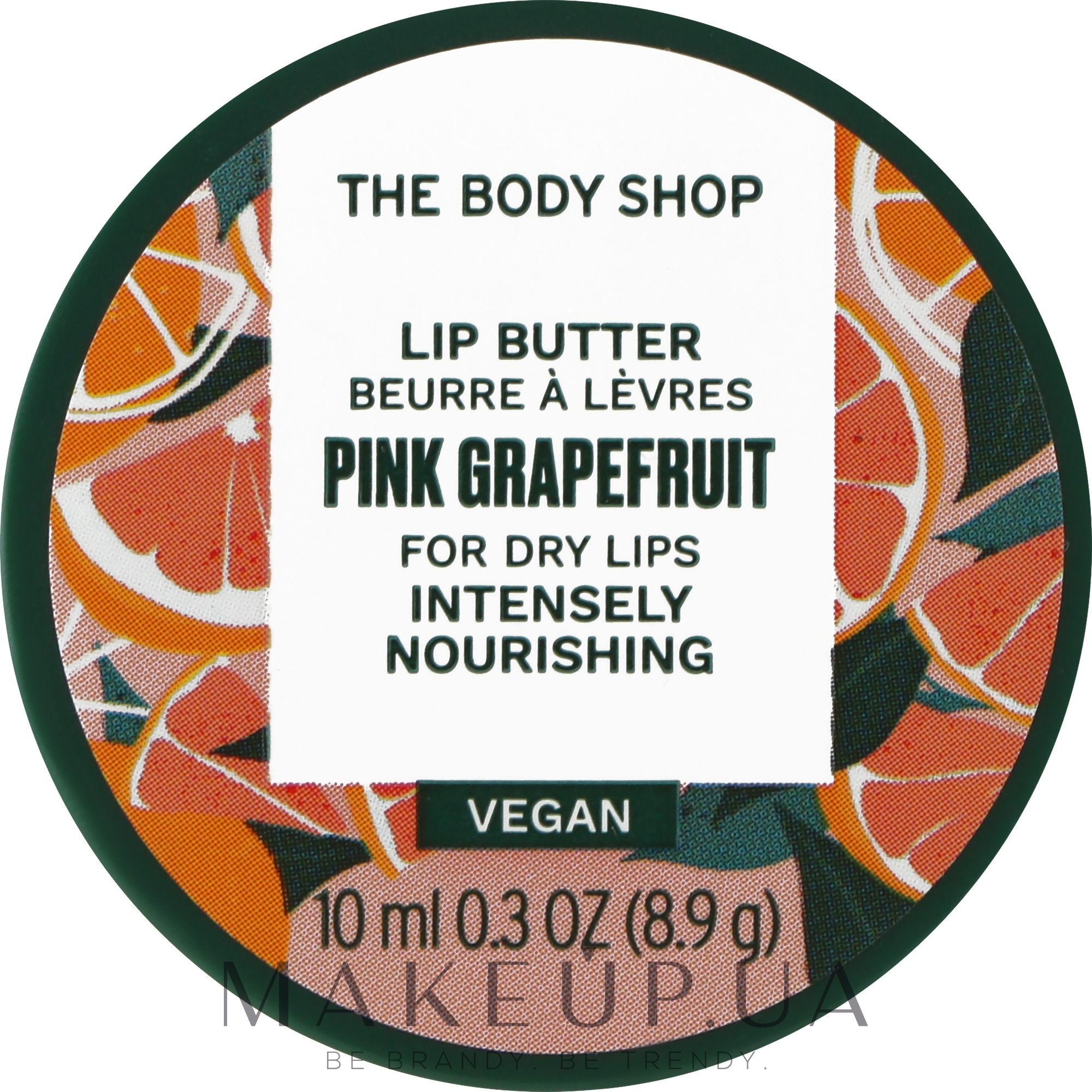 Масло для губ "Розовый грейпфрут" - The Body Shop Pink Grapefruit Lip Butter For Dry Lips Intensely Nourishing — фото 10ml