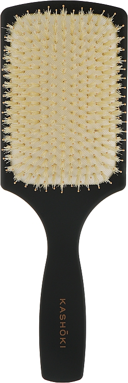 Щетка для волос из натуральной щетины, прямоугольная - Kashoki — фото N1