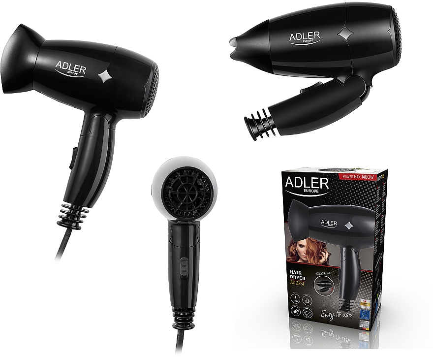 Фен для волосся AD 2251, 1400 W - Adler Hair Dryer — фото N5