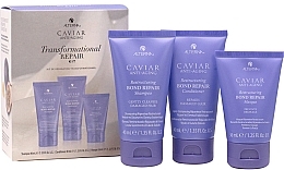 Набір - Alterna Caviar Anti Aging Trasformational Repair Kit (shampoo/mini/40ml + h/cond/mini/40ml + h/mask/mini/36ml) — фото N1