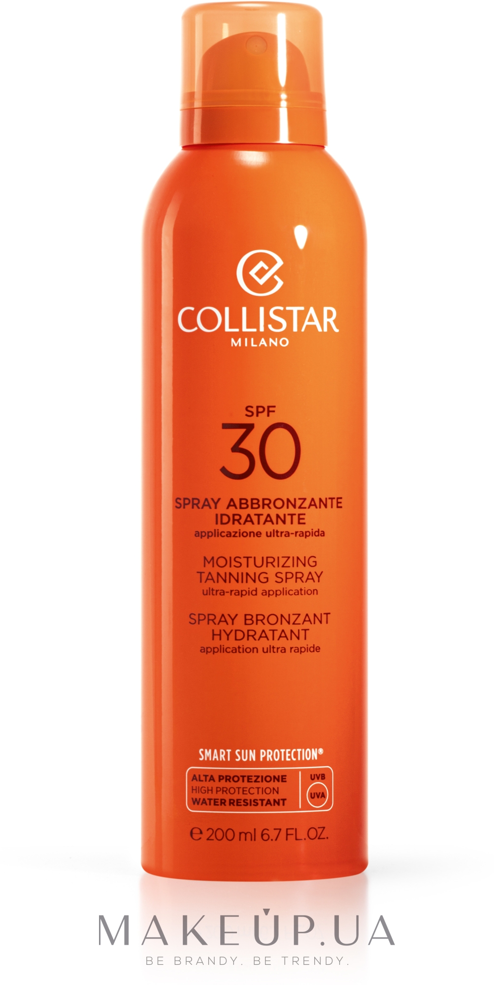 Зволожувальний спрей для засмагання - Collistar Moisturizing Tanning Spray SPF30 — фото 200ml