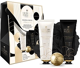 Парфумерія, косметика Набір - Grace Cole The Luxury Bathing Elegance (b/lot/100ml + b/cr/100ml + bath/bom/25g + sponge/1pc)