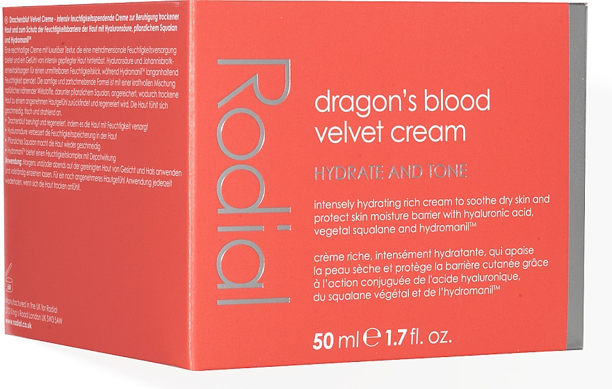 Оксамитовий крем для обличчя з екстрактом червоної смоли - Rodial Dragon's Blood Velvet Face Cream — фото N3