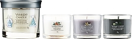 Набор - Yankee Candle Snow Globe Wonderland 3 Votives & 1 Tumbler Candle (candle/3x37g + candle/121g) — фото N2