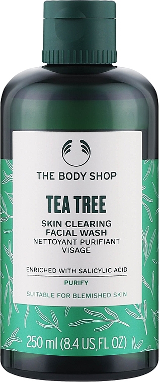 Гель для вмивання обличчя "Чайне дерево" - The Body Shop Tea Tree Skin Clearing Facial Wash 91% Natural Origin — фото N4