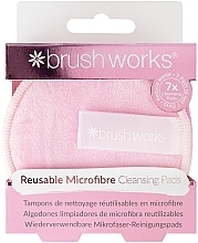 Спонж для очищення обличчя - Brushworks Reusable Microfibre Cleansing Pads — фото N1