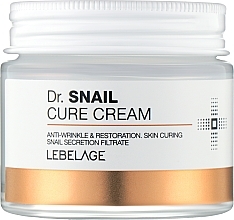Духи, Парфюмерия, косметика Восстанавливающий крем с муцином улитки для лица - Lebelage Dr. Snail Cure Cream