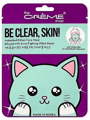Маска для обличчя - The Creme Shop Be Clear Skin! Cat  Mask — фото N1