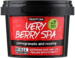 Парфумерія, косметика Скраб для обличчя і губ "Very Berry Spa" - Beauty Jar Softening Face And Lips Peeling With Vitamin C
