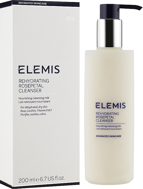 Очищувальне молочко для обличчя - Elemis Rehydrating Rosepetal Cleanser — фото N4