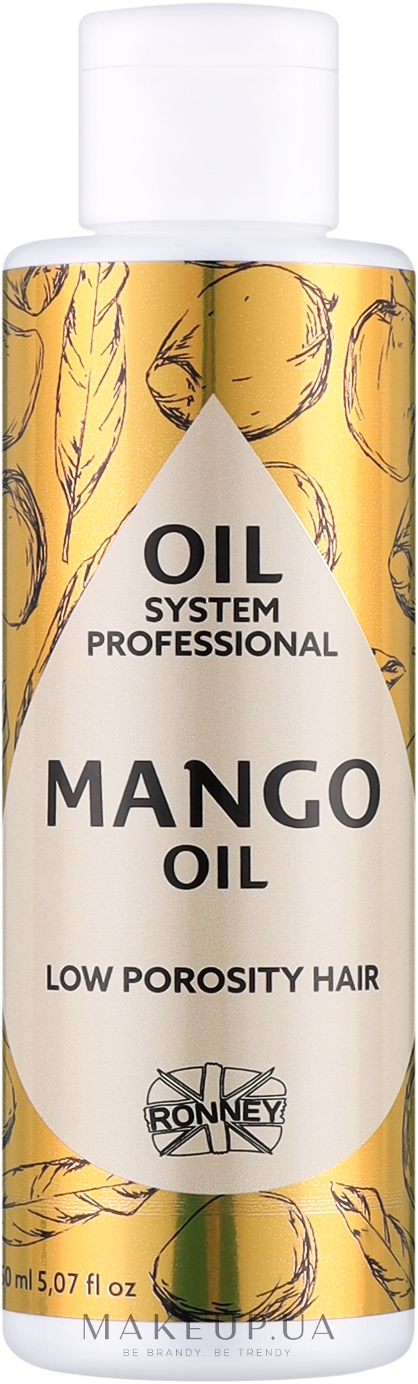 Олія для низькопористого волосся з олією манго - Ronney Professional Oil System Low Porosity Hair Mango Oil — фото 150ml