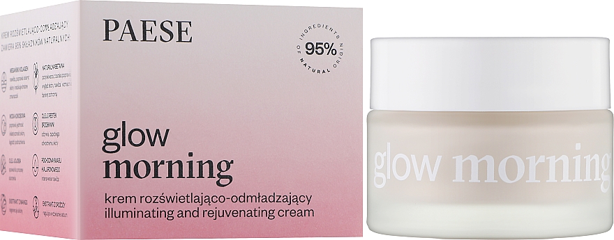 Крем для сияния кожи с омолаживающим действием - Paese Glow Morning Illuminating And Rejuvenating Cream — фото N2