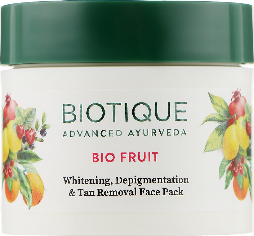 Безупречная отбеливающая маска "Био Фрукты" - Biotique Fruit Whitening & Depigmentation Facewash — фото N2