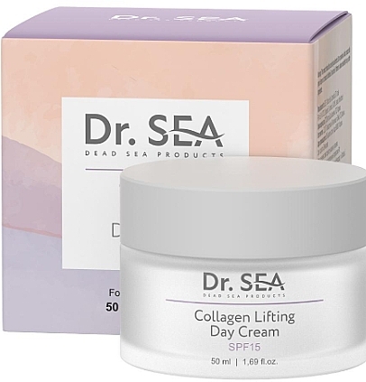 Лифтинг-крем для лица с коллагеном SPF15 - Dr. Sea Collagen Lifting Day Cream — фото N1