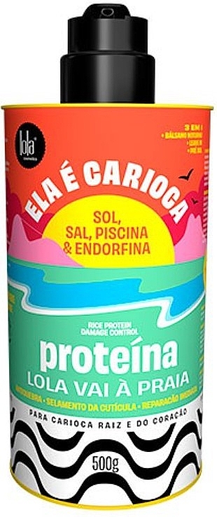 Протеиновое восстанавливающее средство для волос 3-в-1 - Lola Cosmetics Ela E Carioca Protein — фото N1