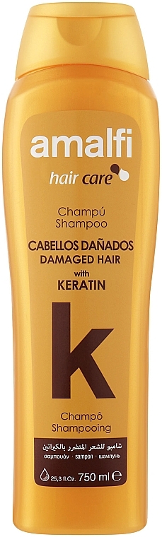 УЦЕНКА Шампунь для поврежденных волос "Кератин" - Amalfi Keratin for Damaged Hair Shampoo * — фото N1