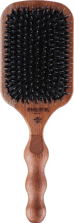 Щітка для волосся з натуральними й нейлоновими щетинками - Philip B Paddle Hair Brush — фото N2