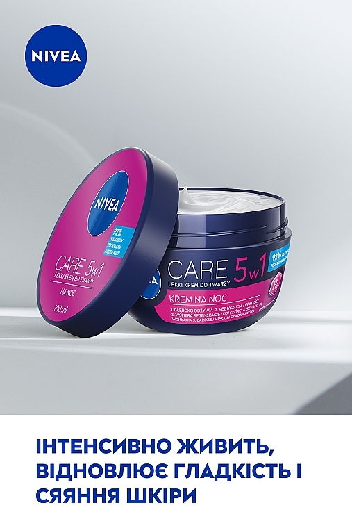 Ночной крем для лица - NIVEA CARE 5in1 Night Cream — фото N4