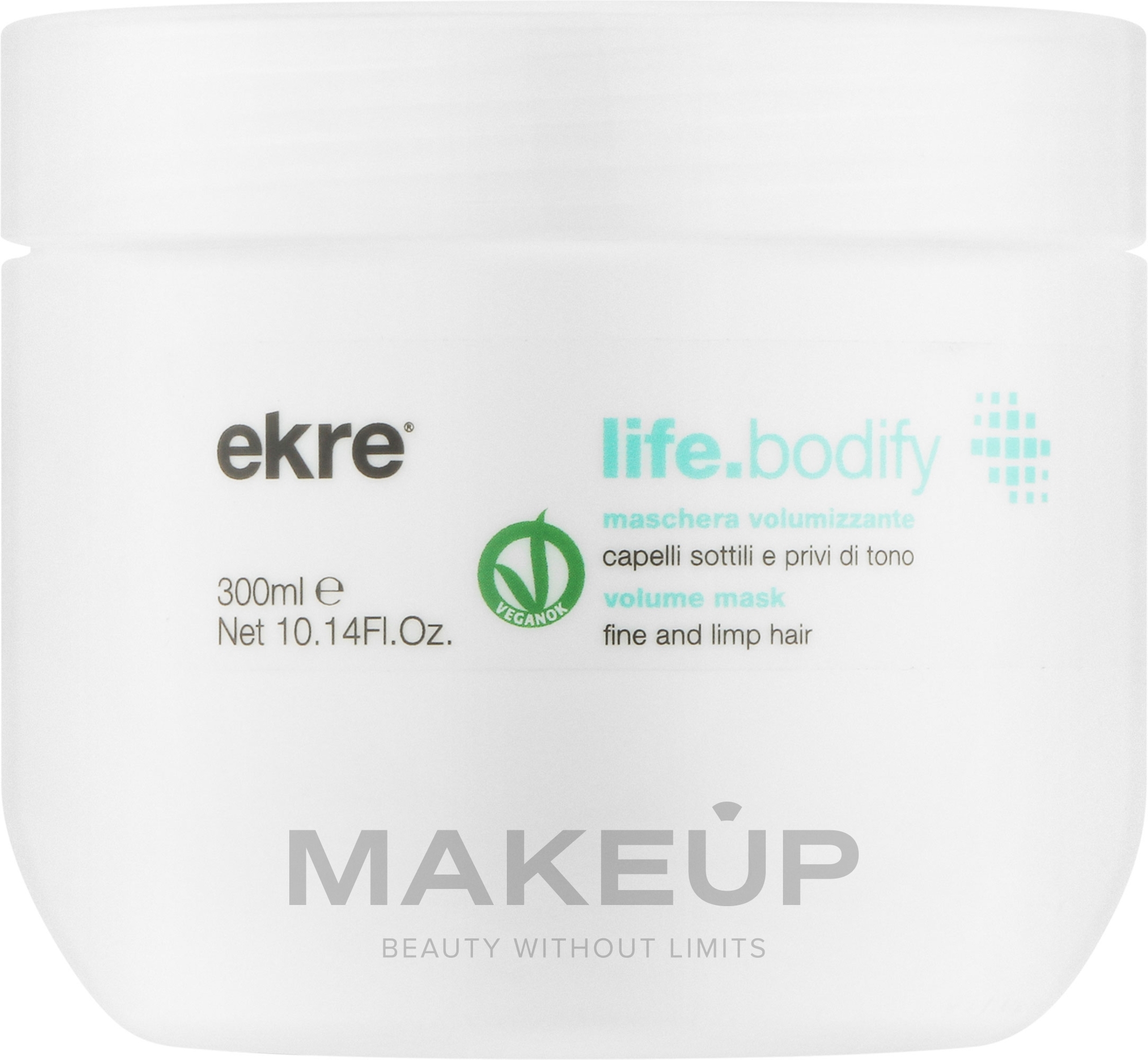 Маска для об'єму тонкого волосся - Ekre Life.Bodify Volume Effext Mask — фото 300ml