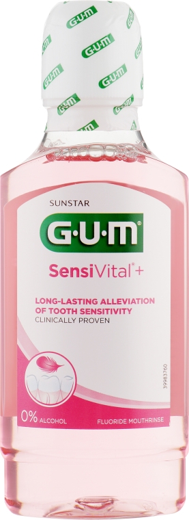 Ополаскиватель для полости рта - G.U.M SensiVital+ Mouthrinse — фото N1