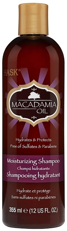 Зволожувальний шампунь для волосся з олією макадамії - Hask Macadamia Oil Moisturizing Shampoo — фото N1