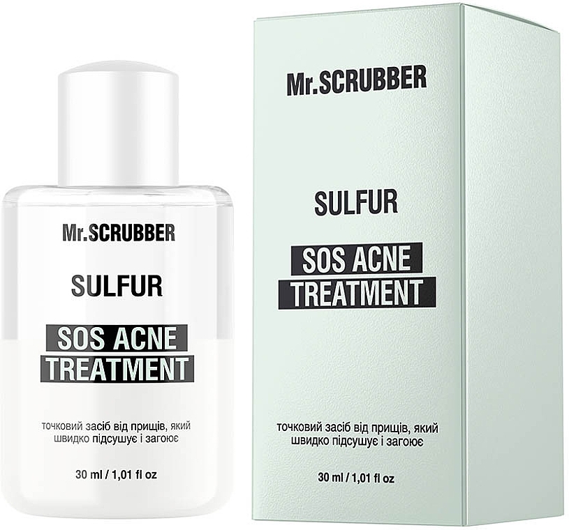 Точечное средство от прыщей - Mr.Scrubber SOS Acne Treatment Sulfur — фото N1