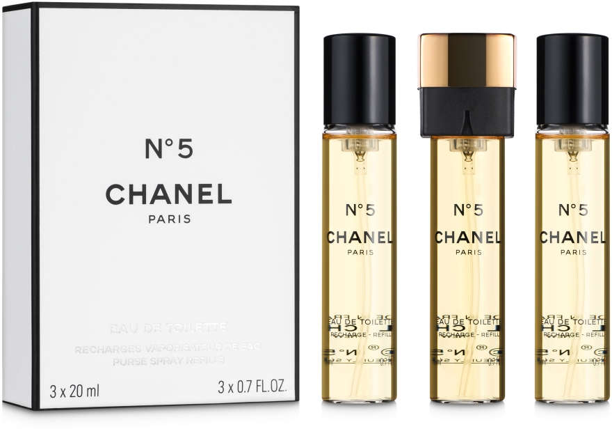 Chanel N5 - Набор (refill/3x20ml) — фото N1