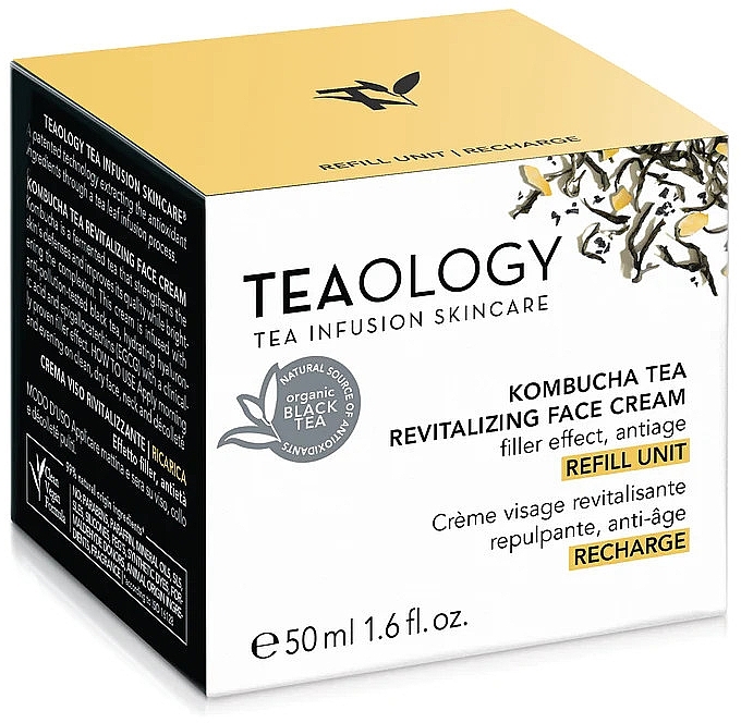 Восстанавливающий крем для лица (сменный блок) - Teaology Kombucha Tea Revitalizing Face Cream Refill — фото N4