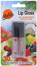 Набір - Malibu Lip Gloss SPF30 Set (lip/gloss/2x1.5ml) — фото N1