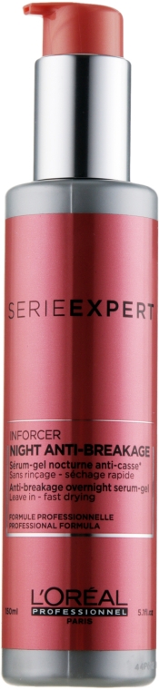 Ночная сыворотка-гель против ломкости волос - L'Oreal Professionnel Inforcer Anti-Breakage Overnight Serum-Gel