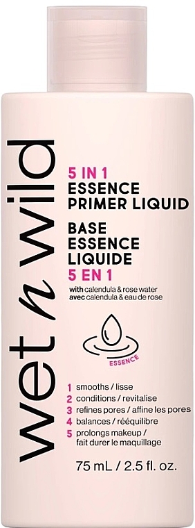 Праймер для лица 5 в 1 - Wet N Wild 5 in 1 Essence Primer Liquid — фото N1