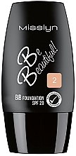 Парфумерія, косметика Тональний крем для обличчя - Misslyn Be Beautiful BB Foundation SPF20