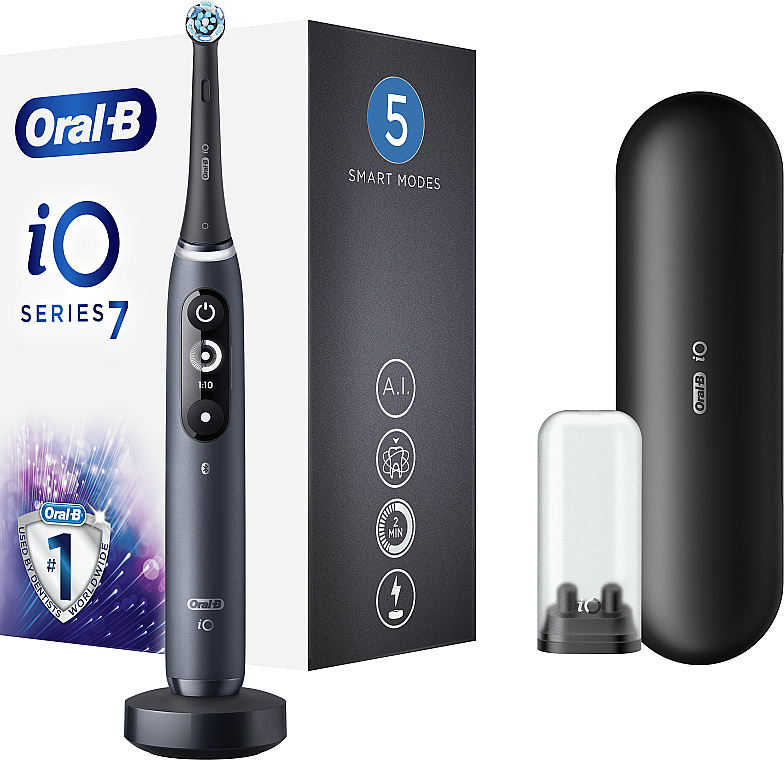 Электрическая зубная щетка, черная - Oral-B iO Series 7 — фото N1