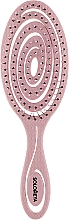 Парфумерія, косметика Рухлива біощітка для волосся "Світло-рожева" - Solomeya Detangling Bio Hair Brush Light Pink