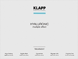 Духи, Парфюмерия, косметика УЦЕНКА Набор - Klapp Hyaluronic Treatment Set (peel/7ml + mask/8ml + jelly/6g + cr/10ml + conc/5ml) *