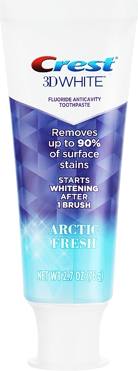 Відбілююча зубна паста - Crest 3D White Arctic Fresh Strawberry Cool Mint — фото N1